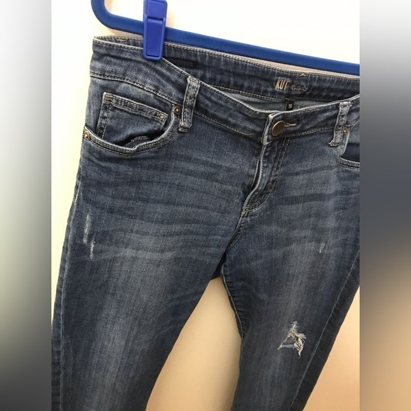 Kut from the kloth catherine womens cotton boyfriend distressed jeans size 10 - Picture 8 of 15